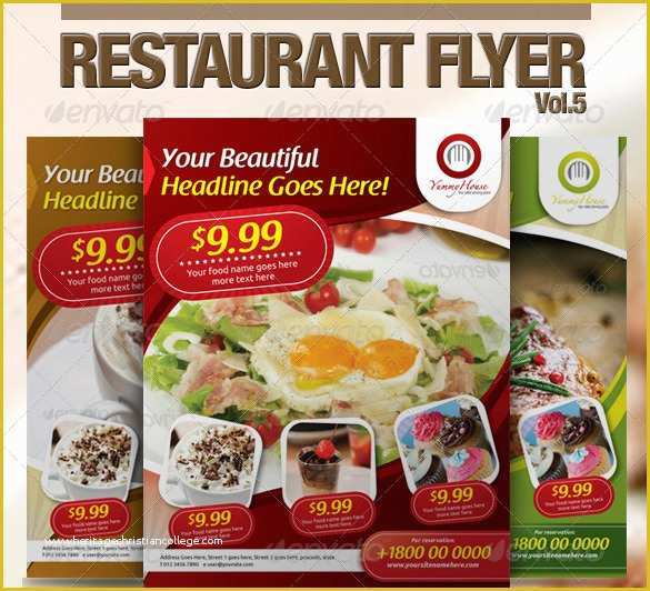 Restaurant Flyers Templates Free Of 68 Restaurant Flyer Templates Word Pdf Psd Eps
