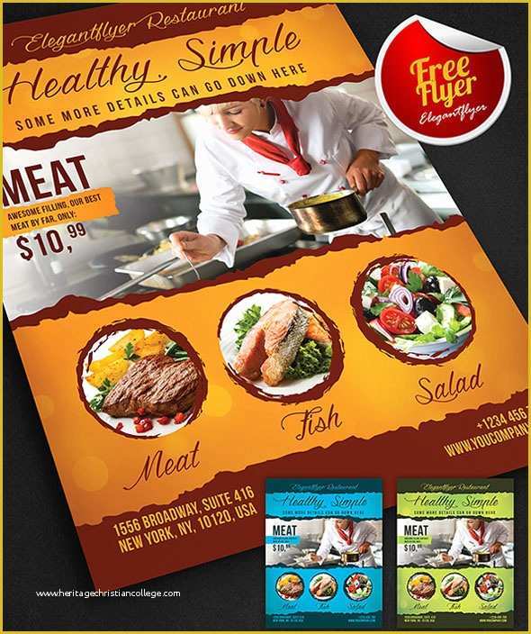 Restaurant Flyers Templates Free Of 72 Free & Premium Restaurant Templates Suitable for