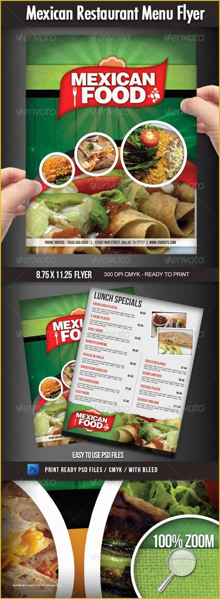 Restaurant Flyers Templates Free Of 9 Mexican Restaurant Menu and Flyer Templates