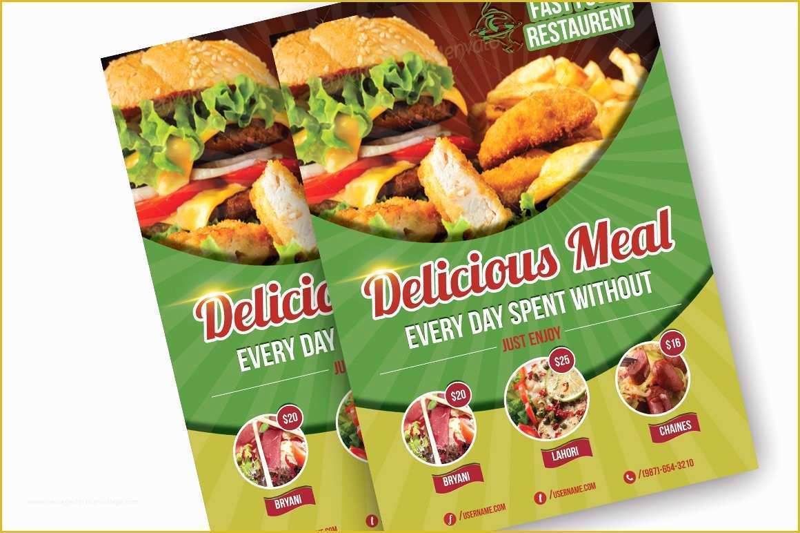 Restaurant Flyers Templates Free Of Food Restaurant Flyer Template Flyer Templates