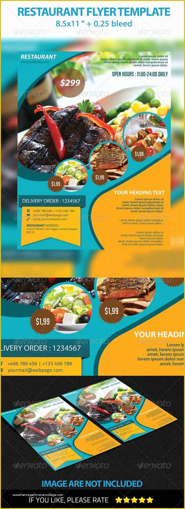 Restaurant Flyers Templates Free Of Restaurant Flyer Template