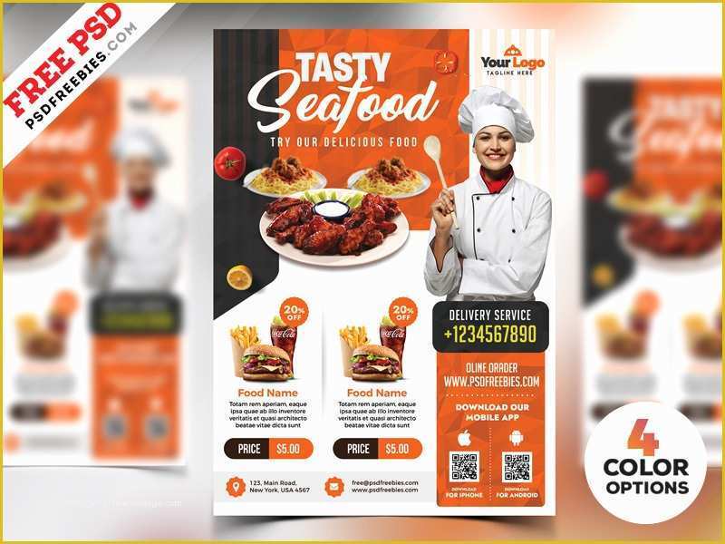 Restaurant Flyers Templates Free Of Restaurant Flyer Templates Free Psd by Psd Freebies