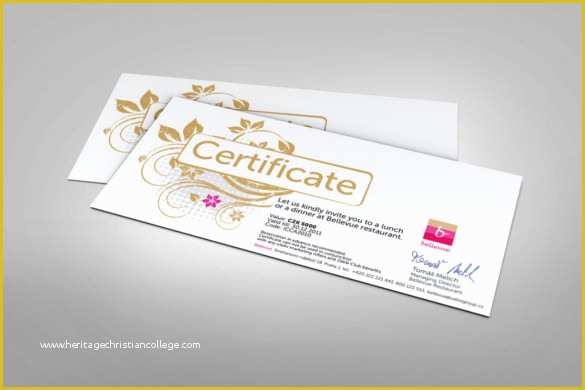 Restaurant Gift Certificate Template Free Download Of 10 Restaurant Gift Certificate Templates Doc Psd Eps