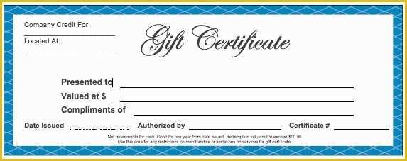 Restaurant Gift Certificate Template Free Download Of Download Blank Gift Certificate Templates Wikidownload