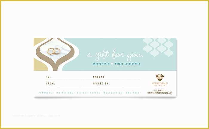 Restaurant Gift Certificate Template Free Download Of Wedding Store & Supplies Gift Certificate Template Word