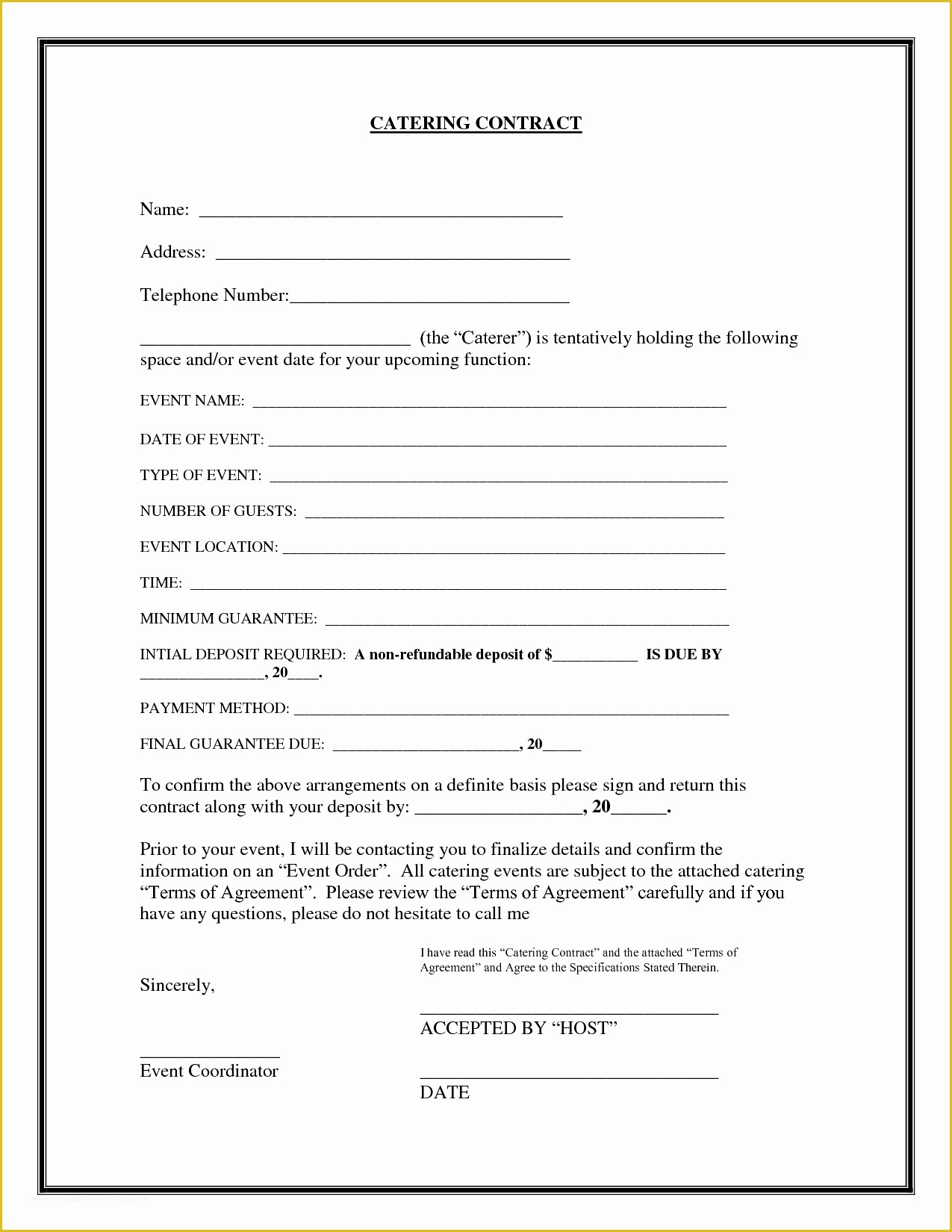 Restaurant Lease Agreement Template Free Of Blank Contract Example Mughals