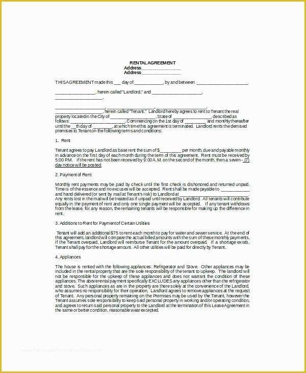 Restaurant Lease Agreement Template Free Of Free Restaurant Lease Agreement Template Sample form