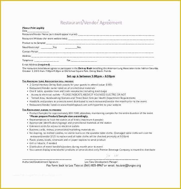 Restaurant Lease Agreement Template Free Of Restaurant Lease Template – Superscripts