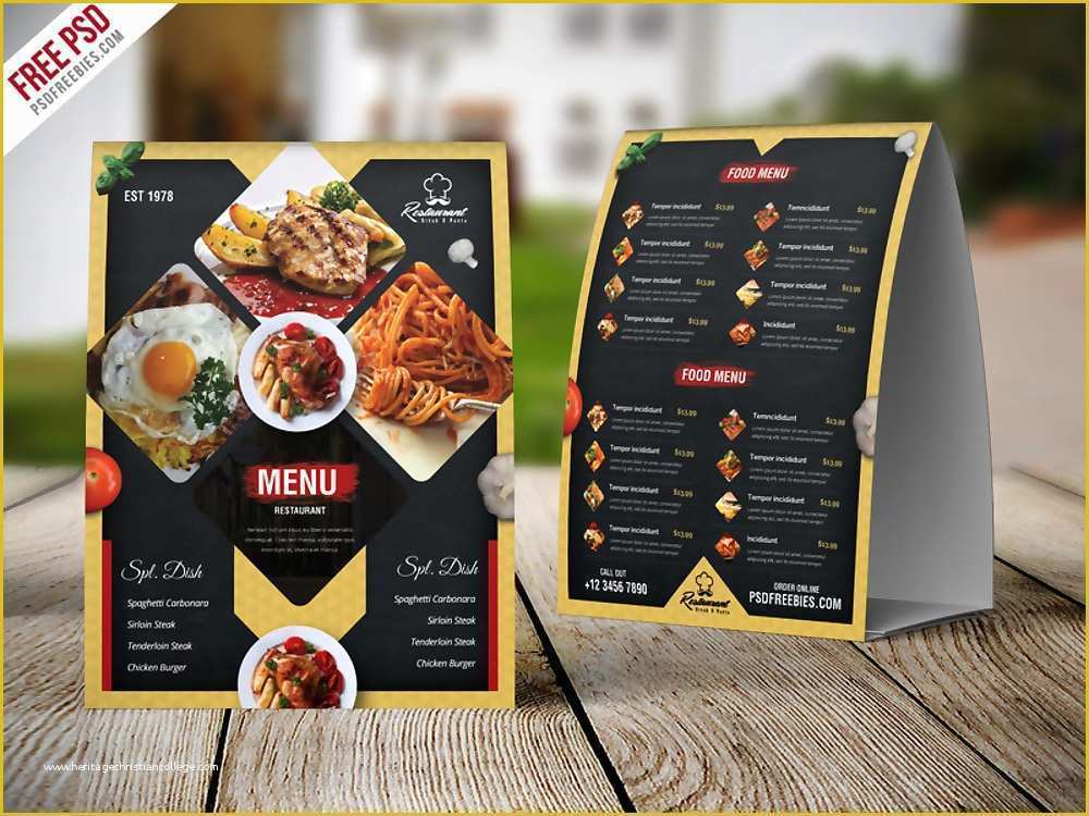Restaurant Menu Design Templates Free Download Of 15 Psd Menu Designs & Examples