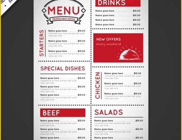 Restaurant Menu Design Templates Free Download Of 26 Free Restaurant Menu Templates to Download