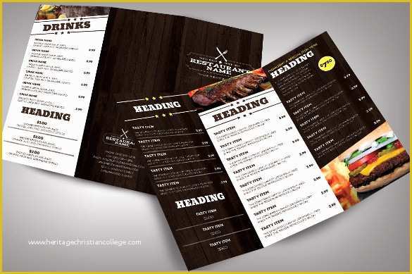 Restaurant Menu Design Templates Free Download Of 28 Restaurant Menu Templates Psd Docs Pages