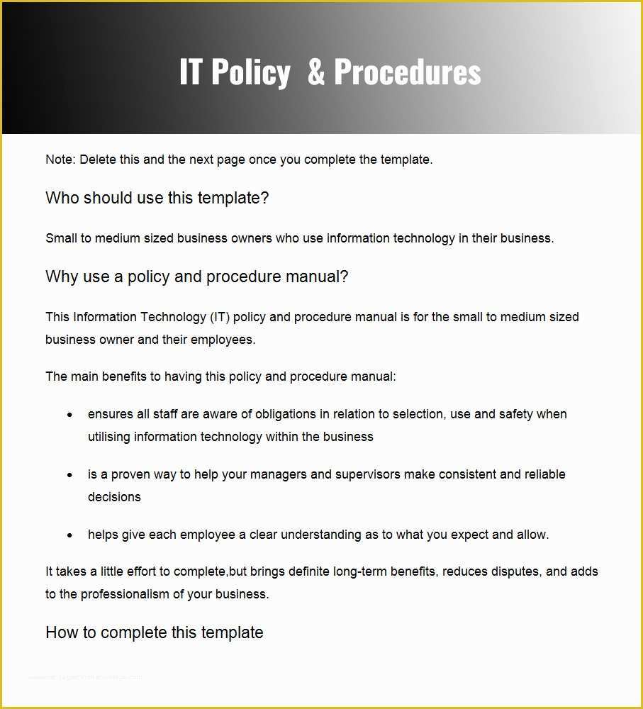 Restaurant Policy and Procedure Manual Template Free Of Policies and Procedures Template