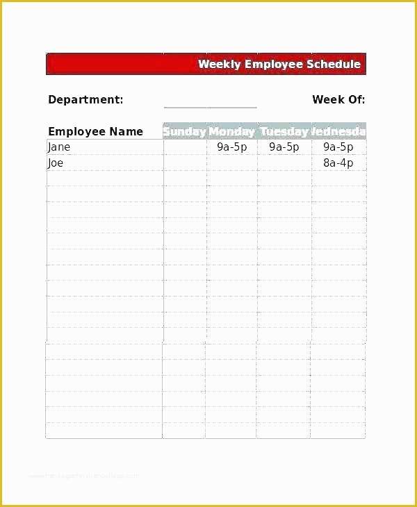 Restaurant Work Schedule Template Free Of Restaurant Shift Schedule Template Free Work Monthly