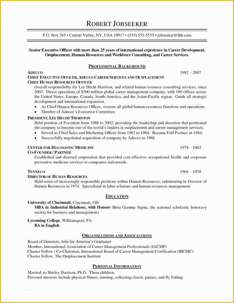 Resume Free Template 2017 Of the Chronological Resume format 2019 Update