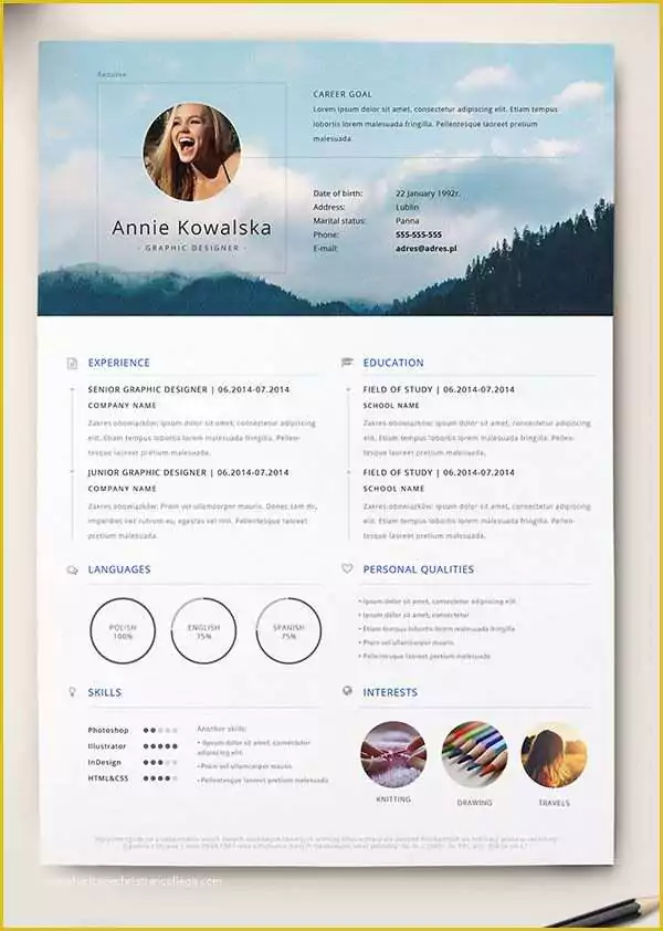 Resume Indesign Template Free Download Of 10 Best Free Resume Cv Templates In Ai Indesign Word