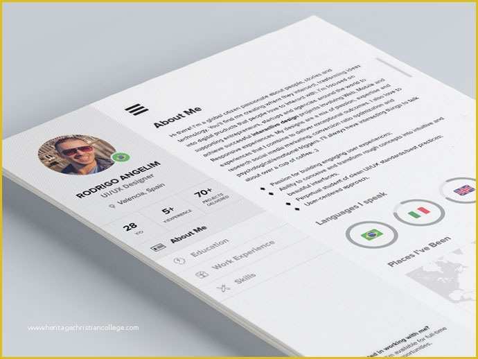 Resume Indesign Template Free Download Of 28 Free Cv Resume Templates HTML Psd &amp; Indesign