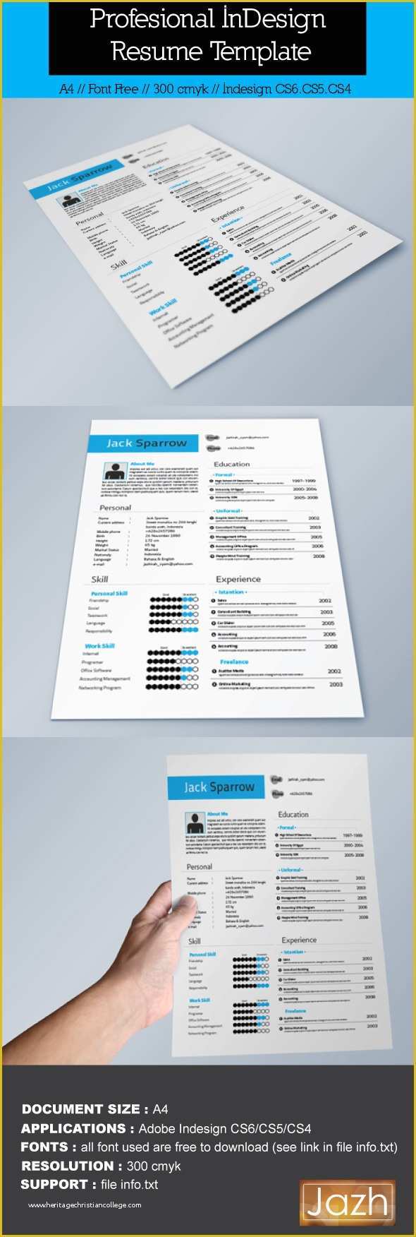 Resume Indesign Template Free Download Of Indesign Resume Template On Behance