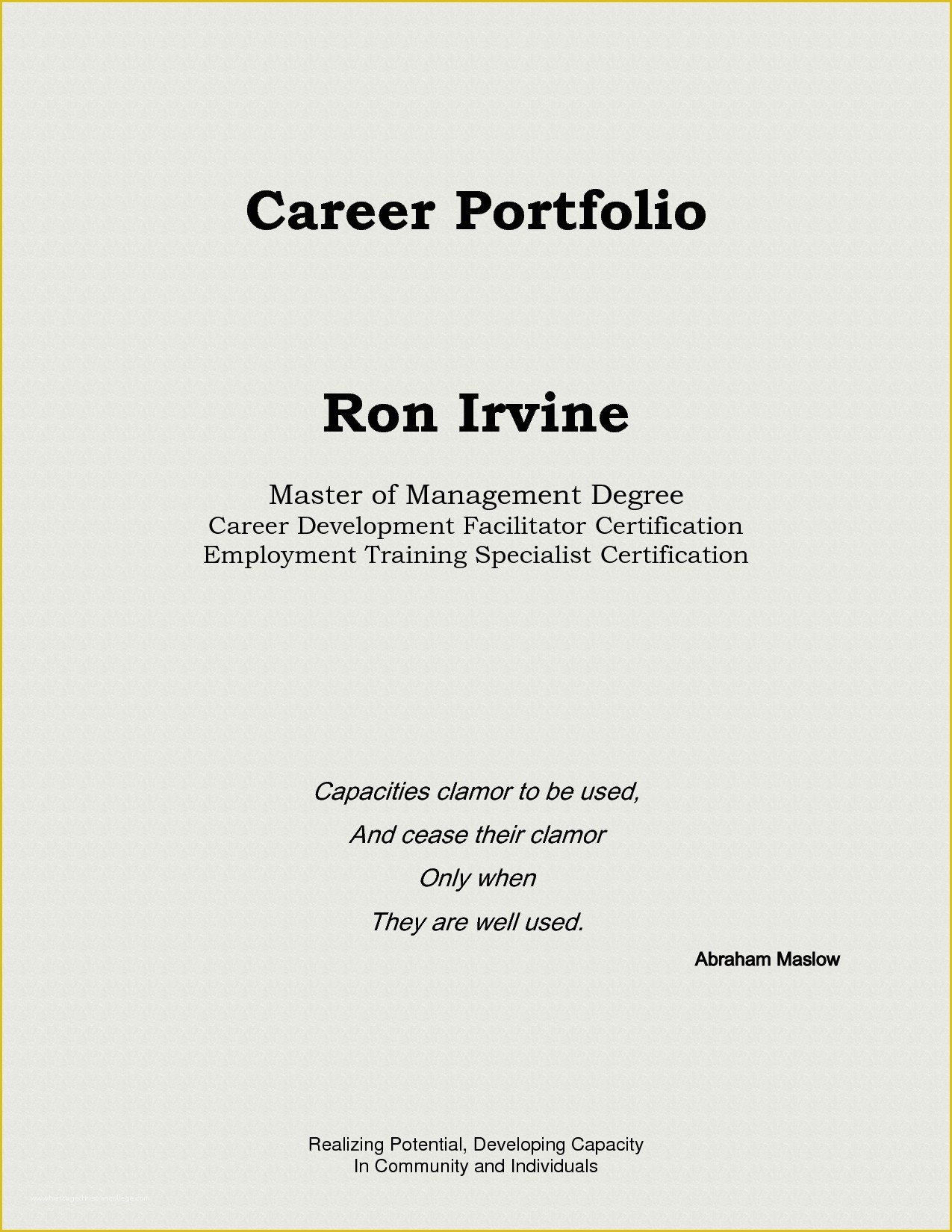 Resume Portfolio Template Free Of Portfolio Front Cover Template Templates Data