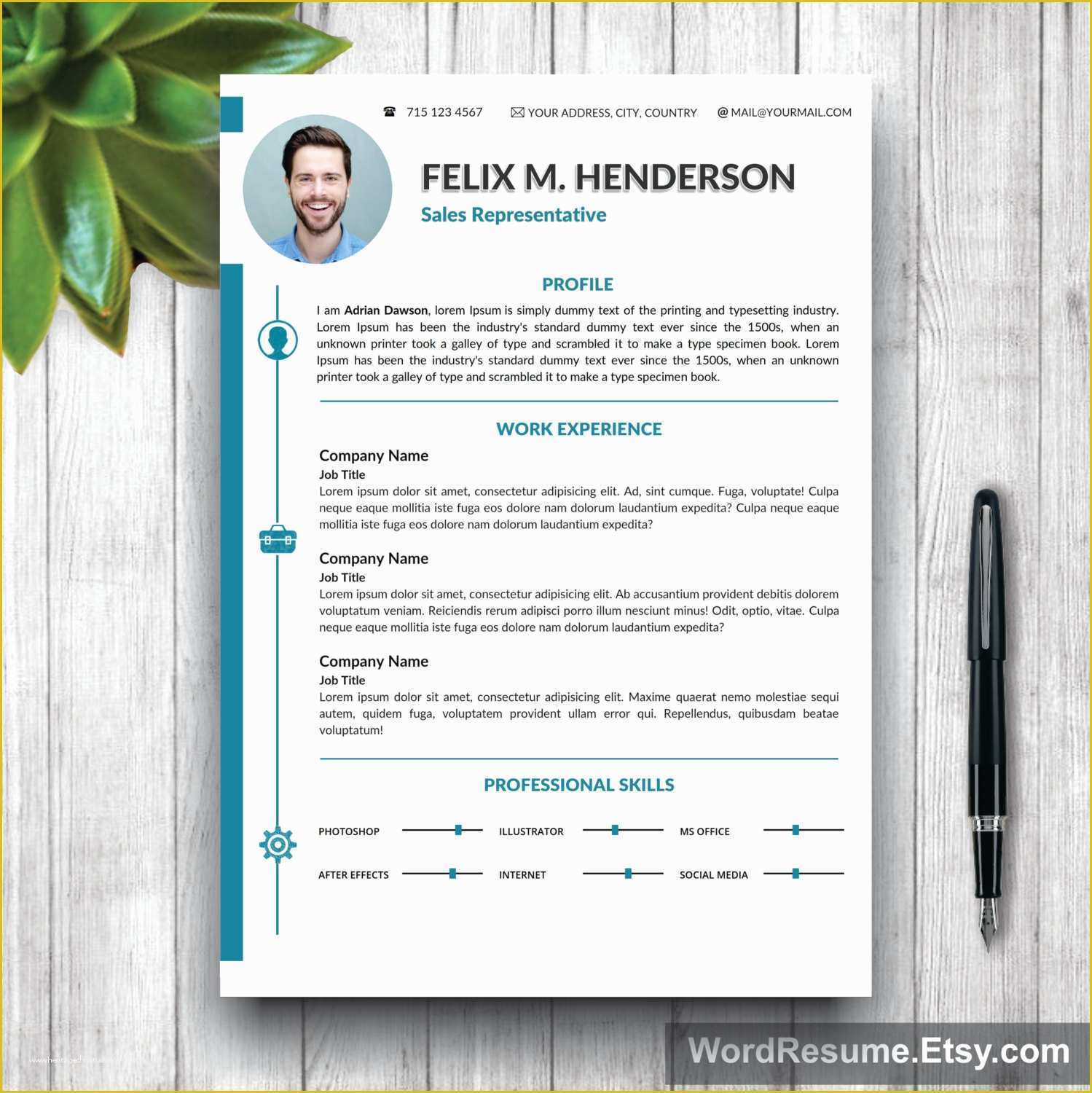 Resume Portfolio Template Free Of Resume Template Modern Cover Letter Portfolio Word Cv