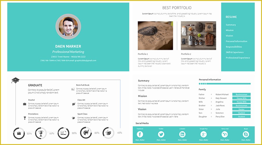 Resume Portfolio Template Free Of Stock Powerpoint Templates Free Download Every Weeks