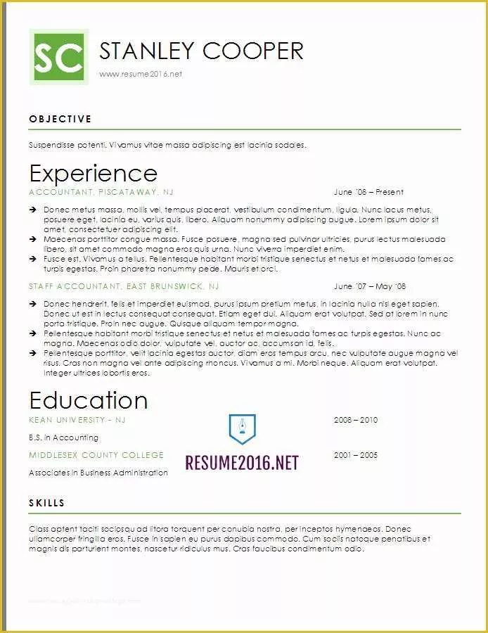 Resume Template 2017 Free Of Resume format 2017 20 Free Word Templates