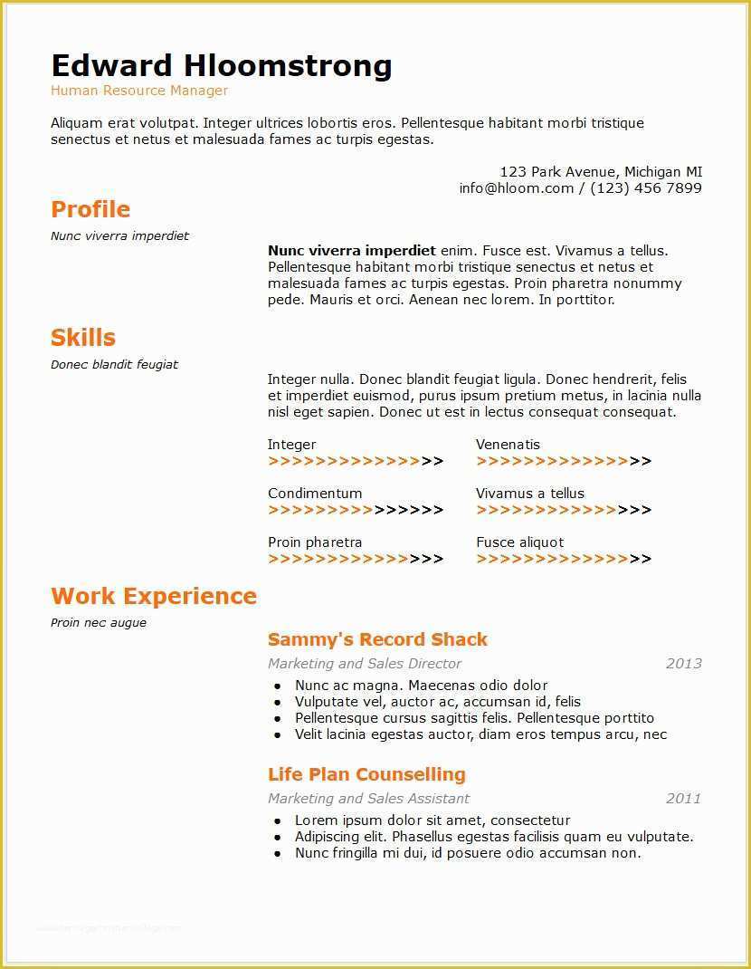 Resume Template for Google Docs Free Of 12 Free Minimalist Professional Microsoft Docx and Google
