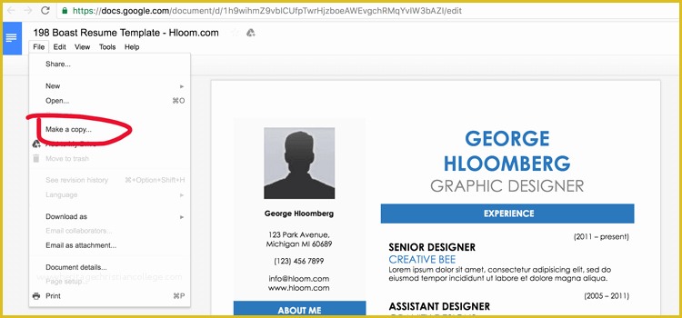 Resume Template for Google Docs Free Of Google Docs Resume Template