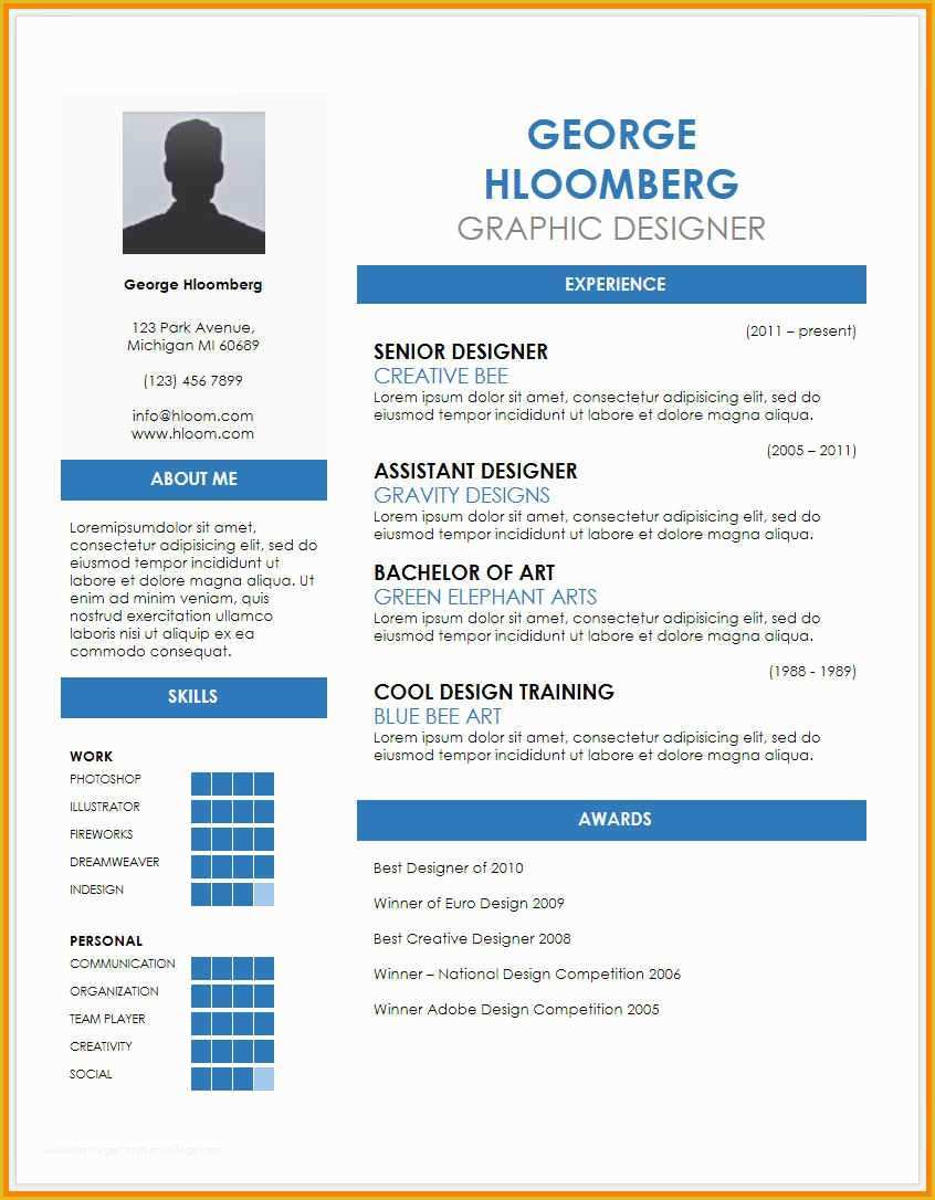 Resume Template Free Download Doc Of Cv format Doc Free Downloadst Resume Doc format