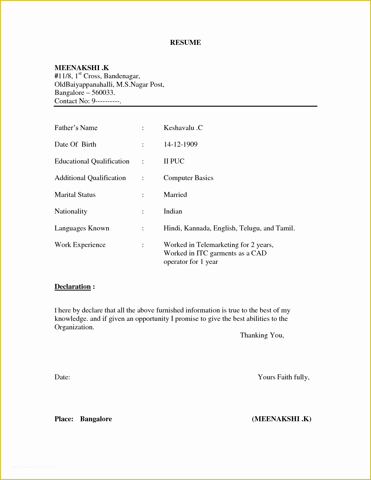 Resume Template Free Download Doc Of Resume format Doc File Download Resume format Doc File