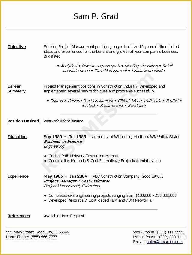 Resume Template Free Download Doc Of Resume Sample Doc
