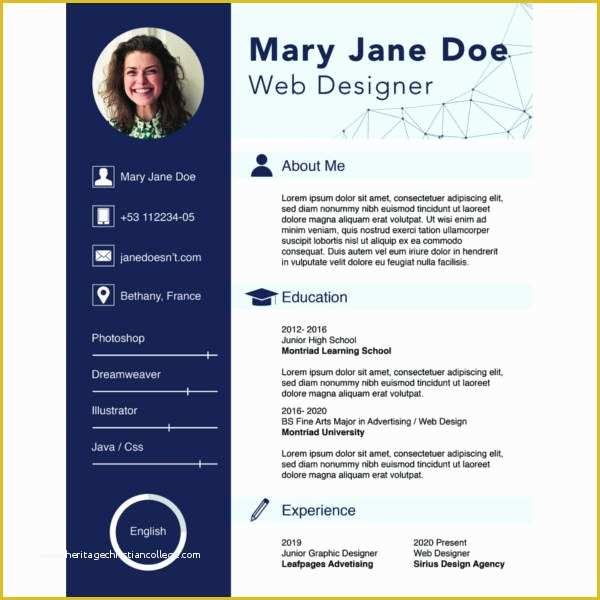 Resume Template Word Doc Free Of 68 Cv Templates Pdf Doc Psd Ai