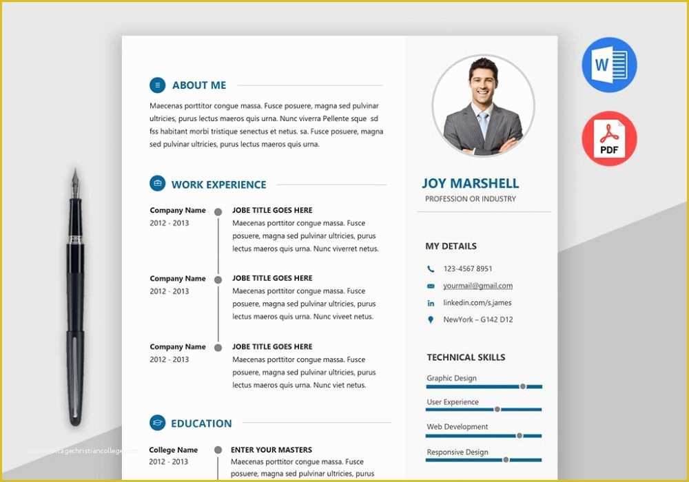 Resume Templates 2018 Free Of Best Modern Resume Template [2018] Maxresumes