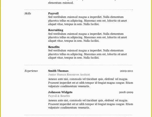 Resume Templates Free Download for Microsoft Word Of 50 Free Microsoft Word Resume Templates for Download