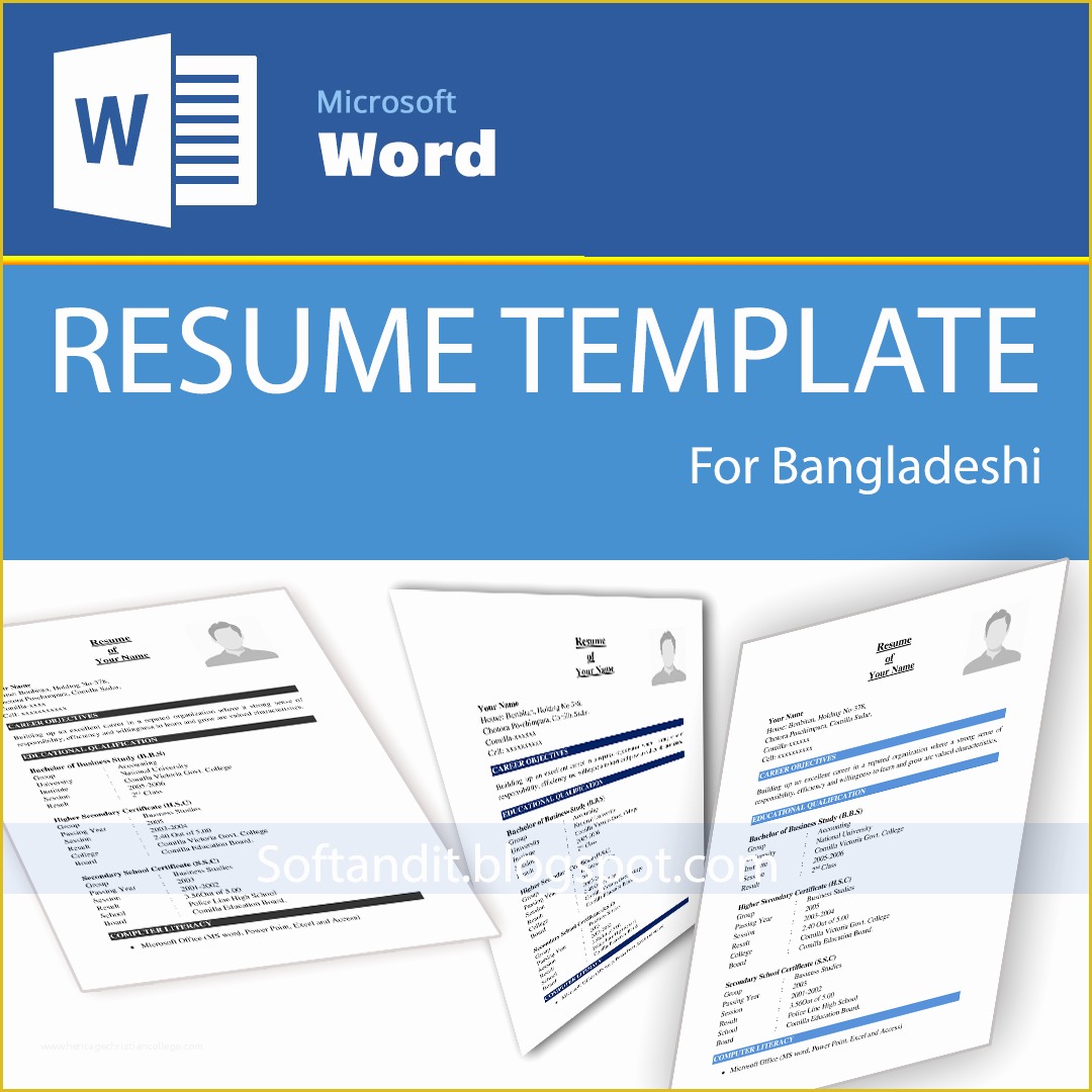 Resume Templates Free Download for Microsoft Word Of Microsoft Word Resume Template Clean and Simple