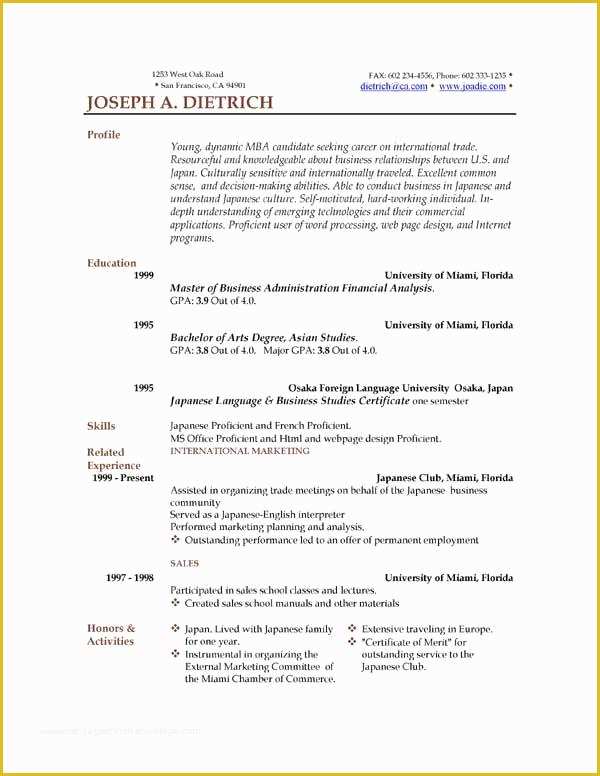 Resume Templates Free Download Word 2007 Of Free Resume Templates for Word 2007