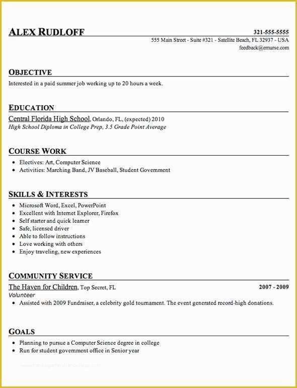 Resume Templates Free Download Word 2007 Of Student Resume Template Word