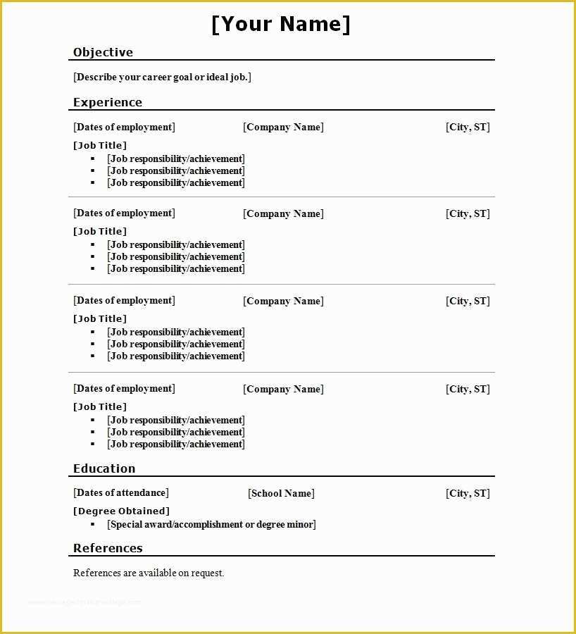 Resume Templates Microsoft Word 2010 Free Download Of Stupendous Ms Word Resume Templates Microsoft Functional