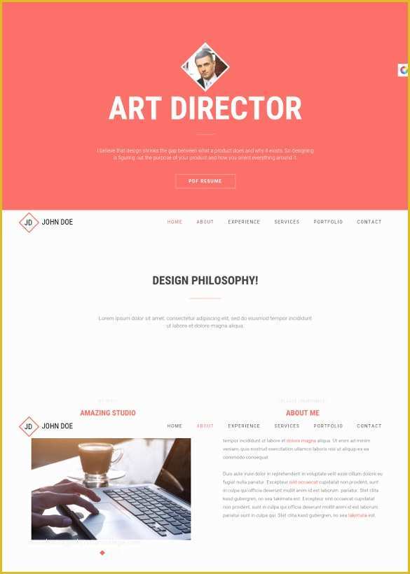 Resume Website Template Free Of 31 HTML5 Website themes & Templates