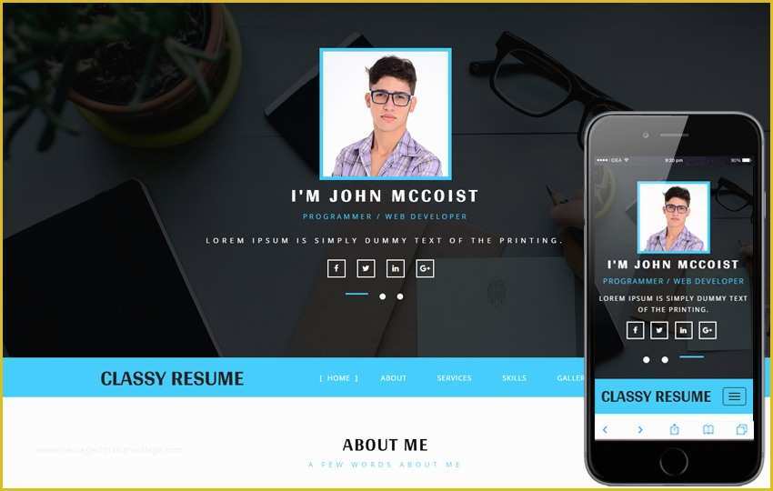 resume-website-template-free-of-my-resume-a-personal-category-flat