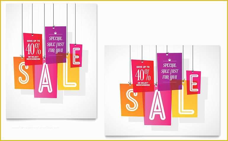 Retail Sale Signs Templates Free Of Clearance Tag Sale Poster Template Word &amp; Publisher
