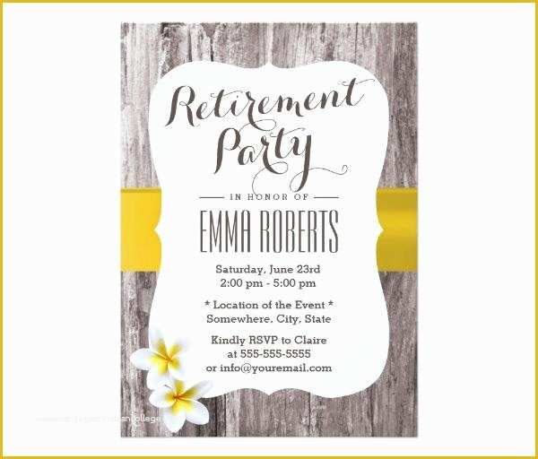 Retirement Invitation Template Free Download Of 36 Retirement Party Invitation Templates Free Download