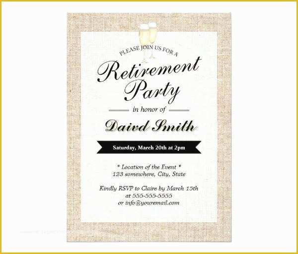 Retirement Invitation Template Free Download Of 36 Retirement Party Invitation Templates Free Download