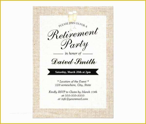 Retirement Invitation Template Free Download Of 36 Retirement Party Invitation Templates Free Download