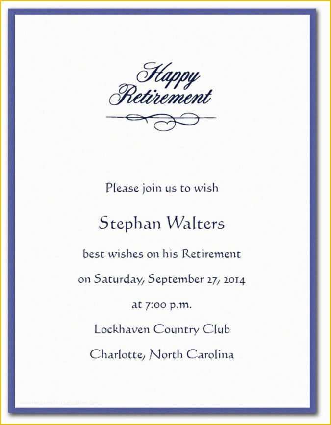 Retirement Invitation Template Free Download Of Free Retirement Invitation Templates Professional