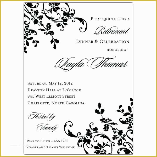 Retirement Invitation Template Free Download Of Free Retirement Template Invitation