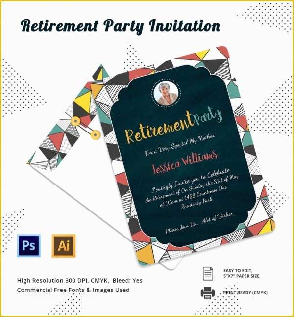 Retirement Invitation Template Free Download Of Retirement Party Invitation Template 36 Free Psd format