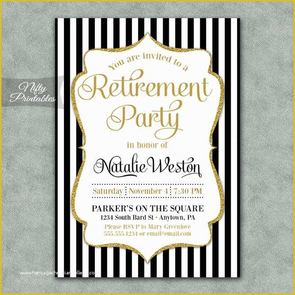 Retirement Invitation Templates Free Printable Of 12 Retirement Party Invitations Psd Ai