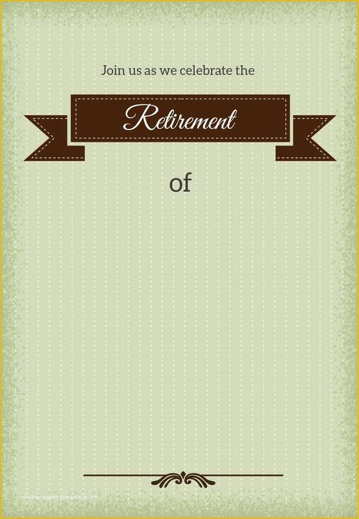 Retirement Invitation Templates Free Printable Of 25 Unique Retirement Invitations Ideas On Pinterest