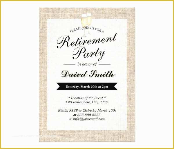 Retirement Invitation Templates Free Printable Of 36 Retirement Party Invitation Templates Psd Ai Word
