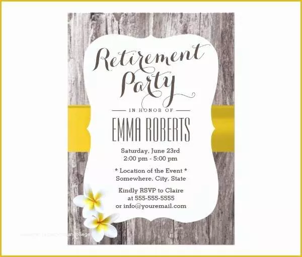 Retirement Invitation Templates Free Printable Of 36 Retirement Party Invitation Templates Psd Ai Word